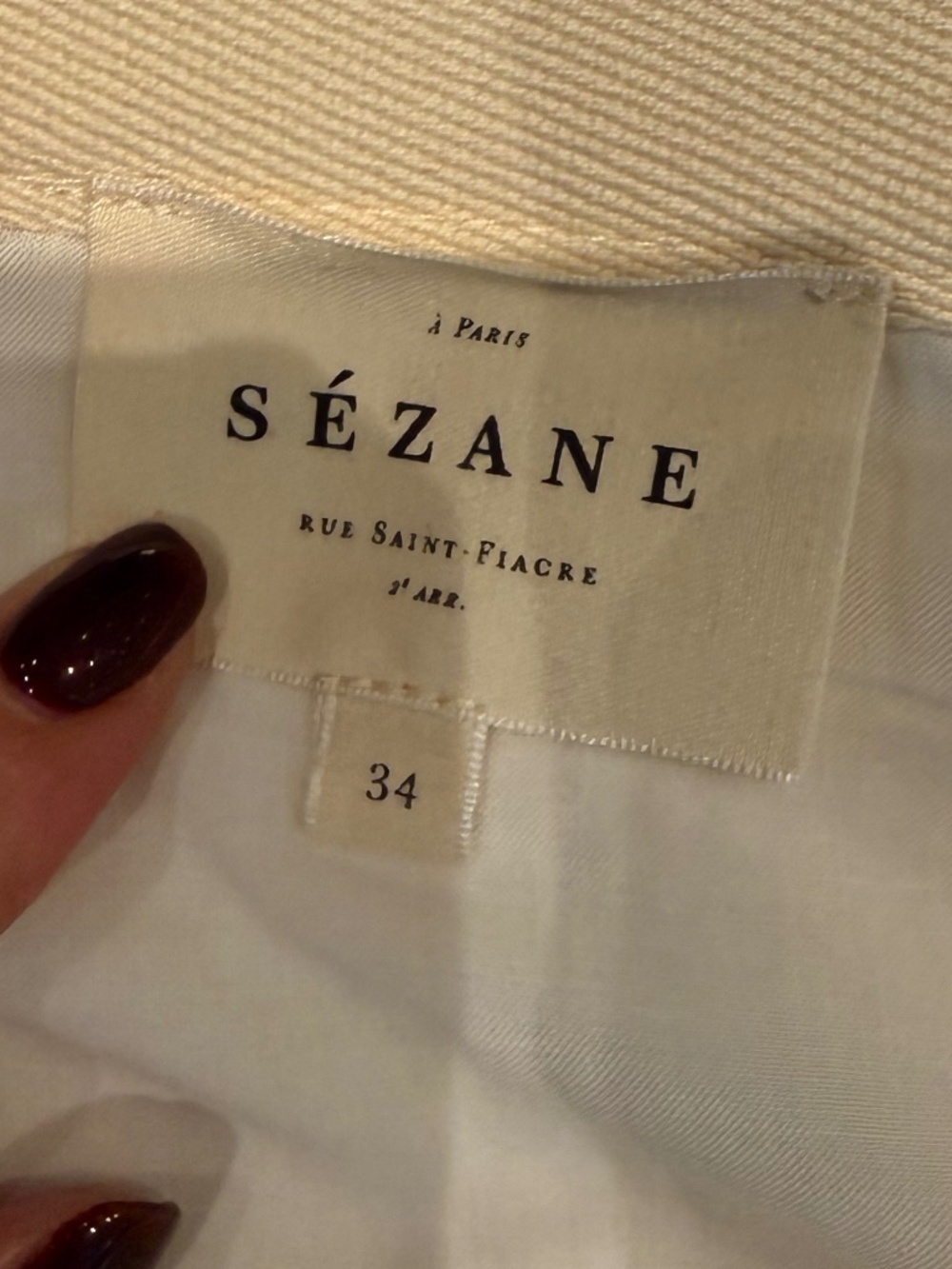 Sezane Gold Tiered Maxi Skirt Size 34 - Picture 3 of 3